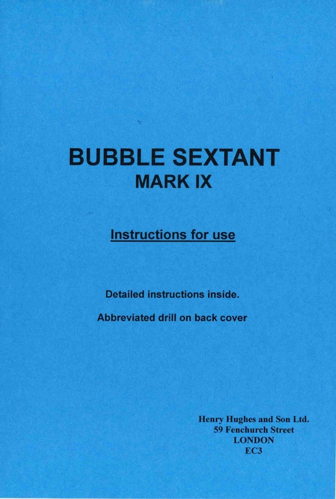 Bubble Sextant Mk IX  Operating Handbook   (7)