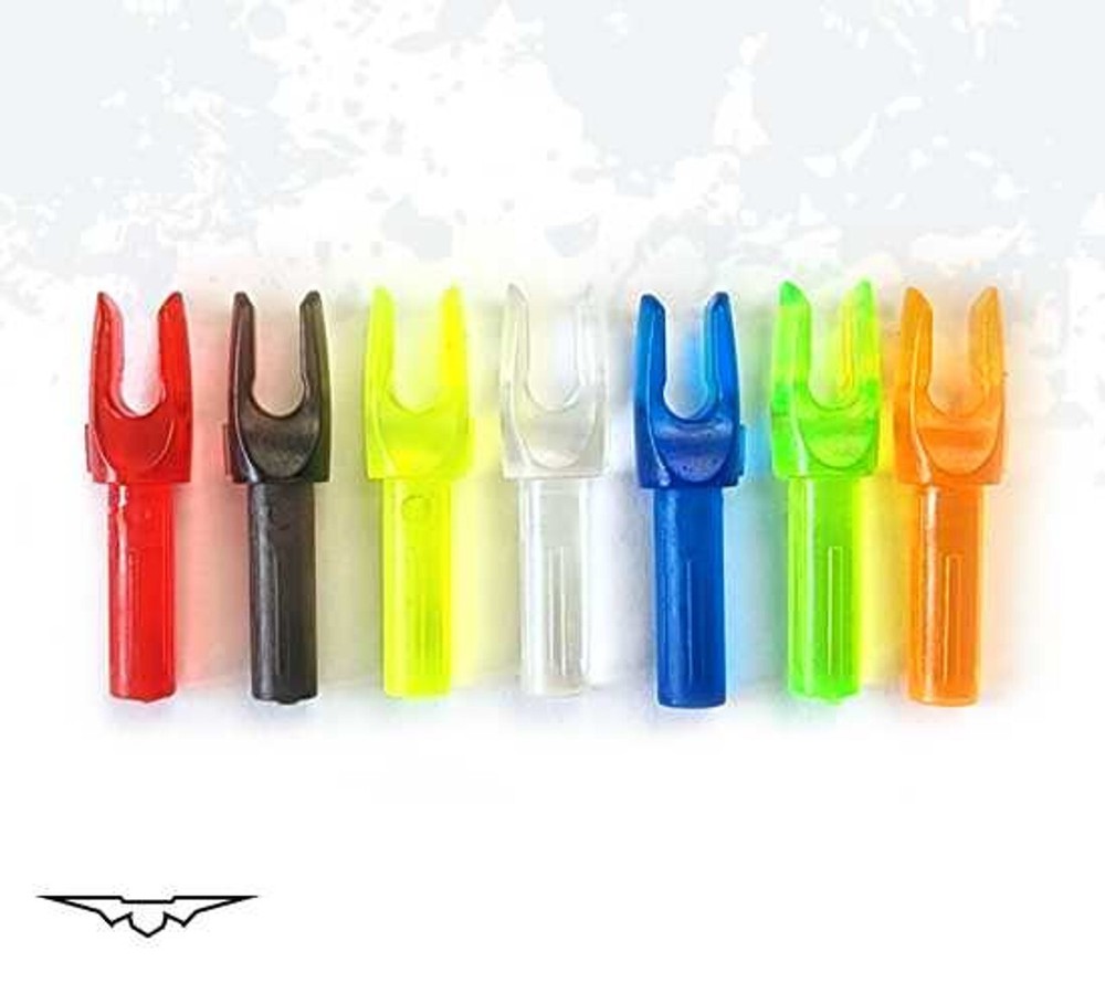Black Eagle Arrows "M" Micro-Nock .166 G Size - Fluorescent Green - Dozen