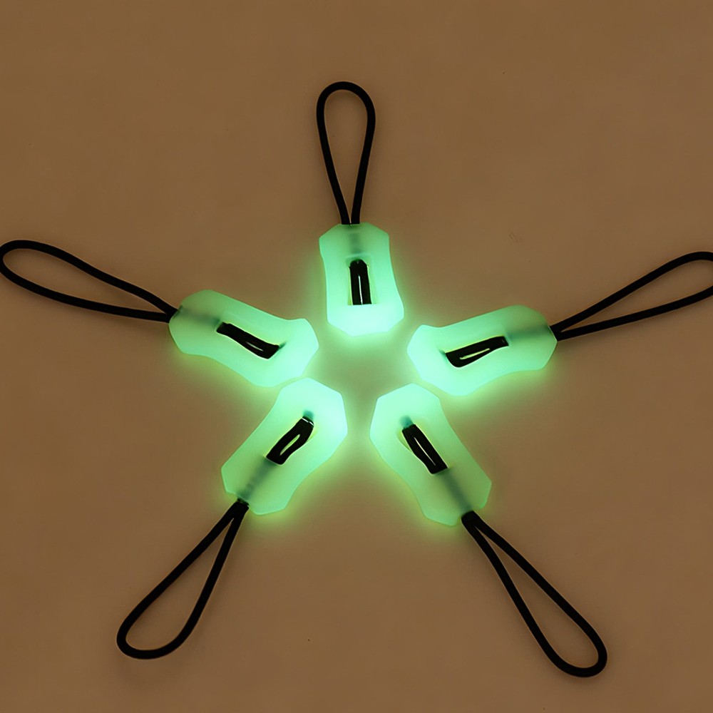 20pcs Luminous Zipper Pulls, Anti-Lost Zipper Puller Head, White