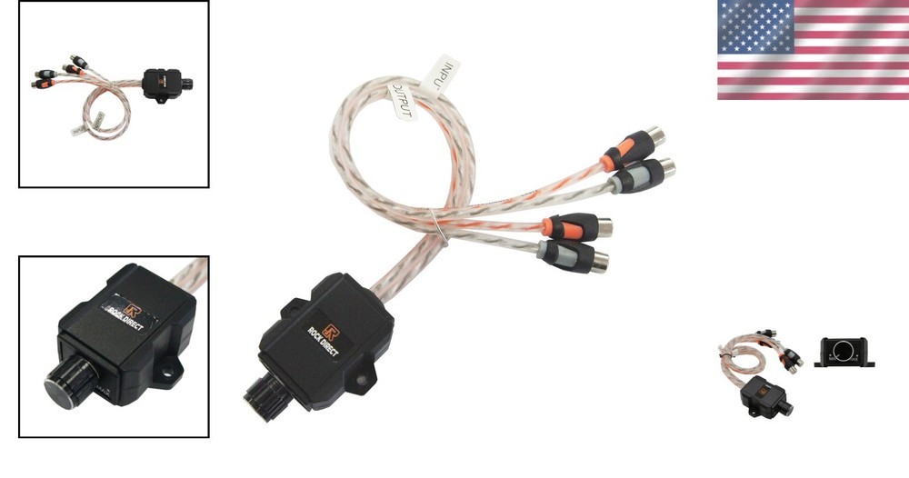 Compact RCA Bass Regulator for 2-Channel Amplifier - Effortless Volume Control