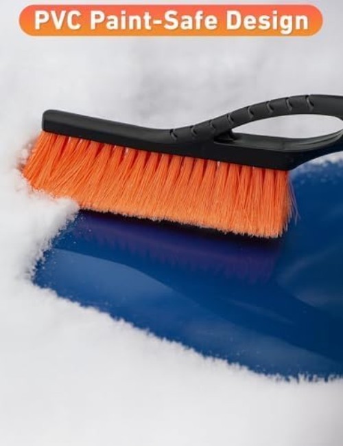 Lightweight 27" Ice Scraper & Snow Brush with Comfortable Grip - Winter Ready