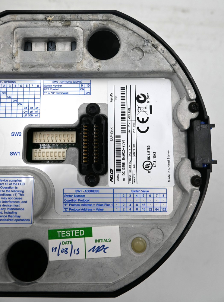 PELCO DD429-X PAL CAMERA HEAD