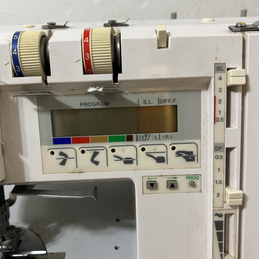 Elna lock PRO 5 DC SERGER SEWING MACHINE complete working