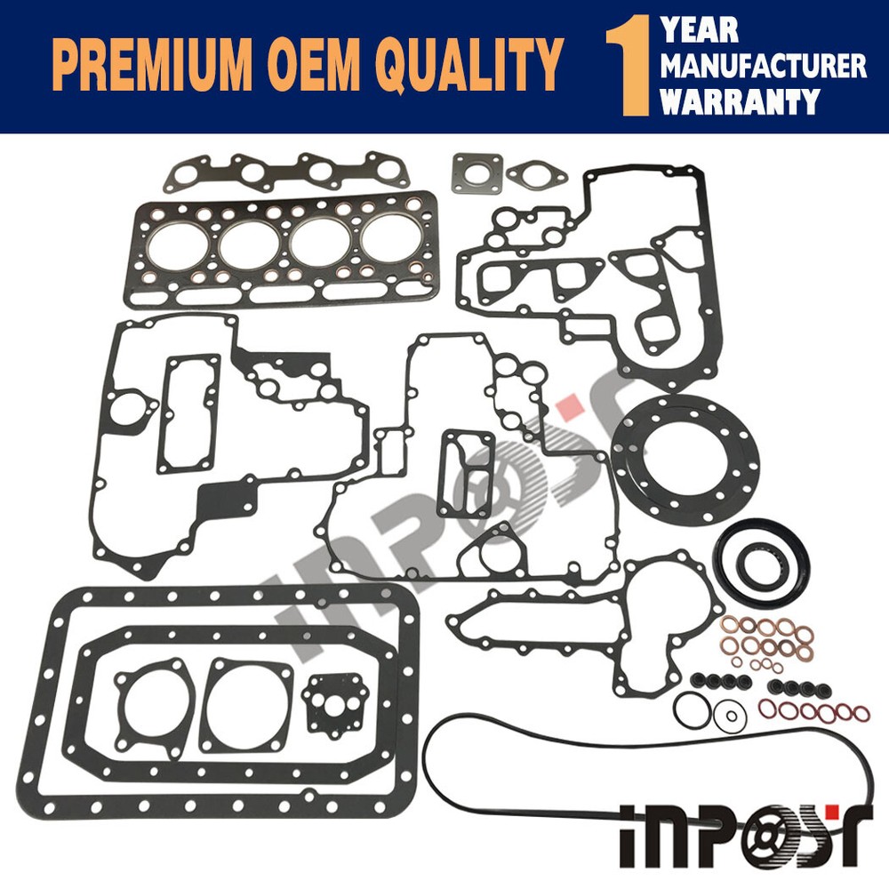 V1502 Full Overhaul Gasket Kit Upper Lower Set For Kubota Engine Tractor Loader