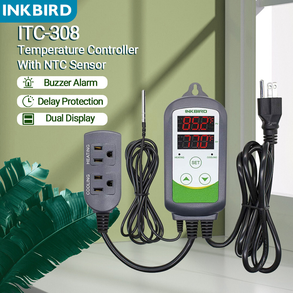 Inkbird 308 Digital Thermostat Switch DC Nest Temperature Controller 110V Brew