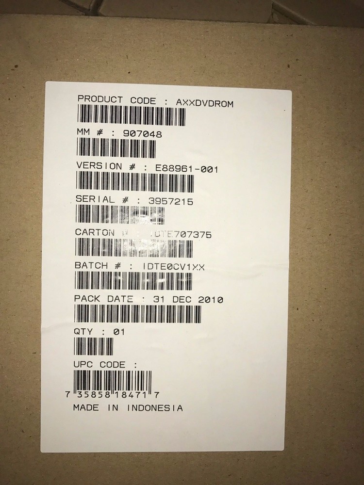 INTEL AXXDVDROM SLIMLINE DVD-ROM