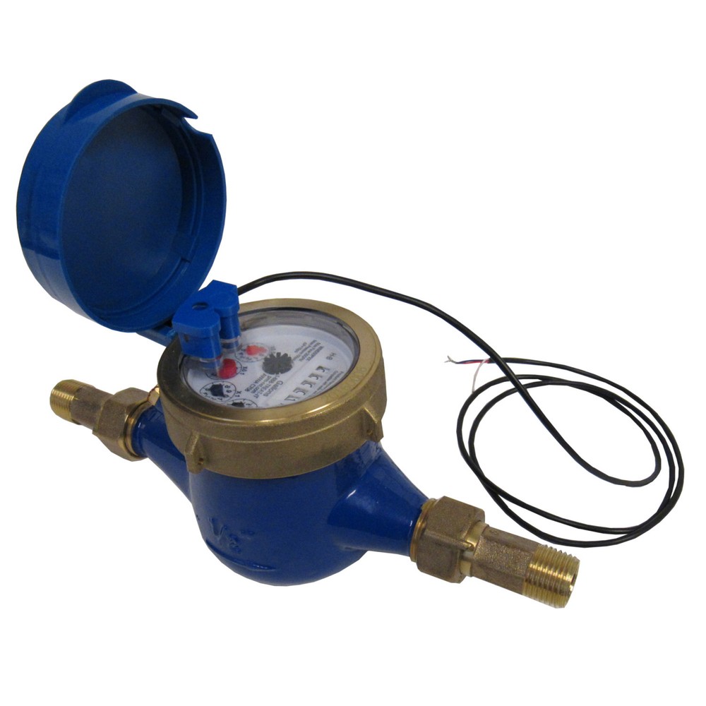 New PRM 1/2" NPT Multi-Jet Cold Water Meter With Pulse Output