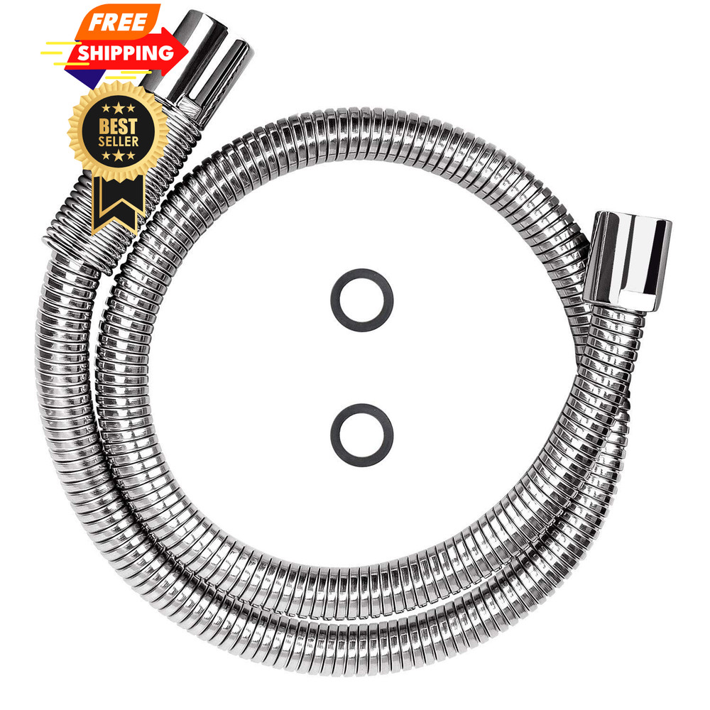 KWODE Pre-rinse Hose 44" Flexible Stainless 44Inch Hose, Silver