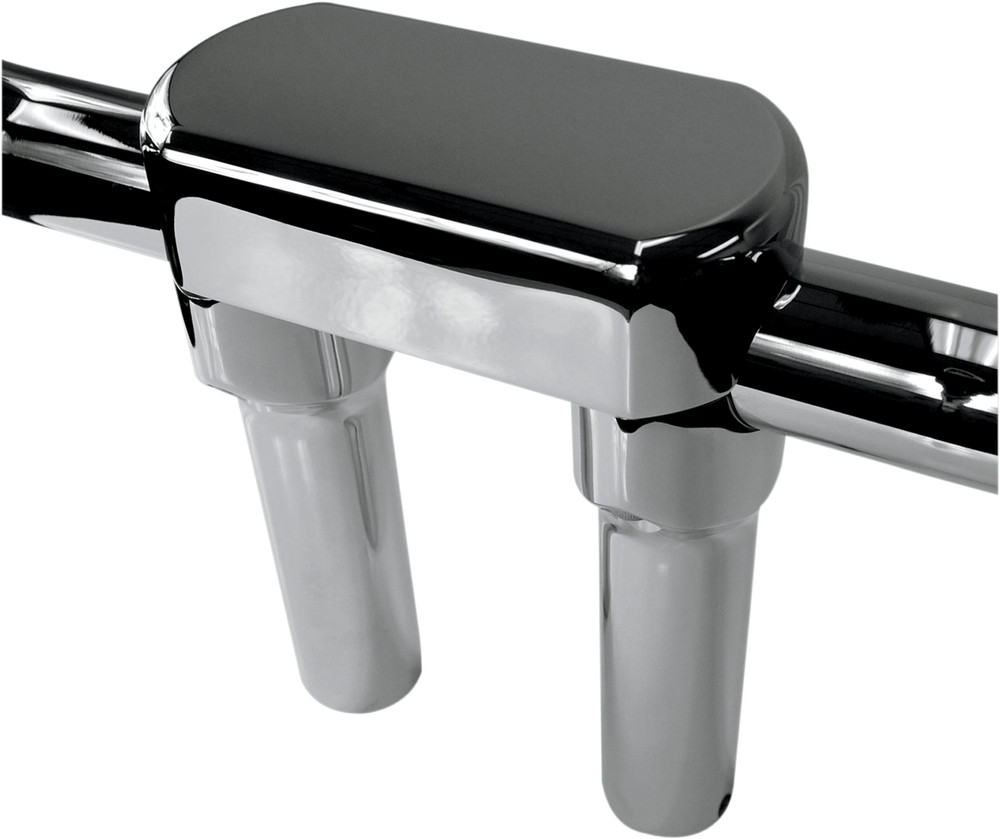 DRAG SPECIALTIES Handlebar Riser & Top Clamp Kit - 6" - Big Buffalo - Chrome