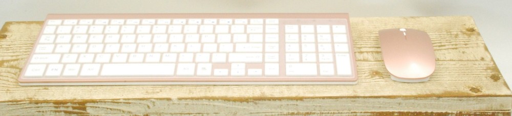 Wireless Keyboard and Mouse Ultra Slim Combo, TopMate 2.4G Silent Compact USB