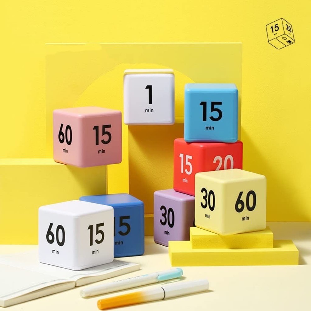 Cube Timer, Dice Timer with Gravity Sensor for Kitchen Studying Workout Class...