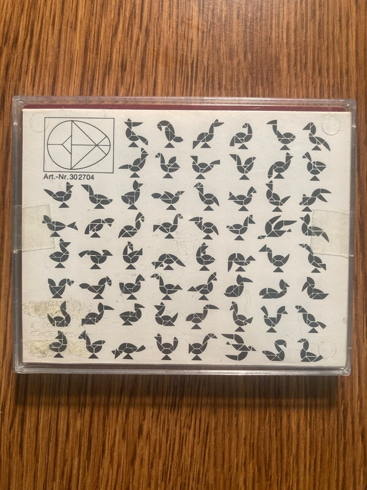 Six Plastic Tangrams
