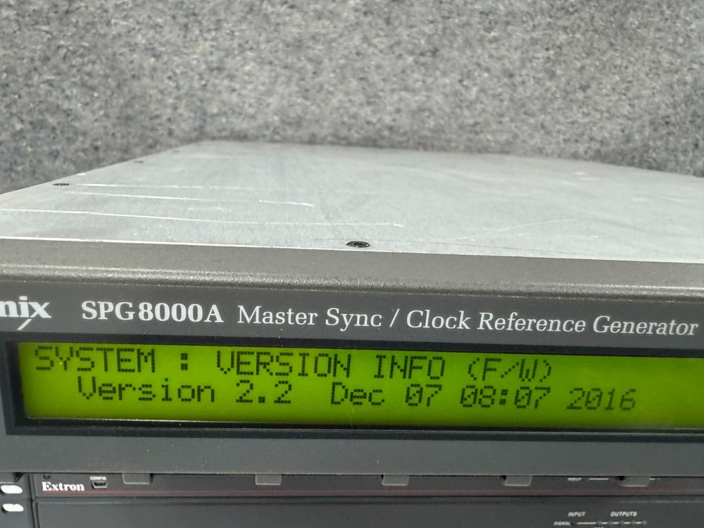 Tektronix spg8000A Master Sync/Clock GPS HD SDI Multi Format Reference Generator