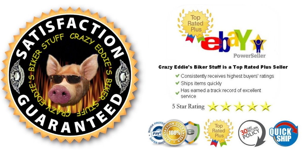 Harley Davidson® Embroidered Brown Up-Wing Eagle Bar & Shield Vest Patch Small