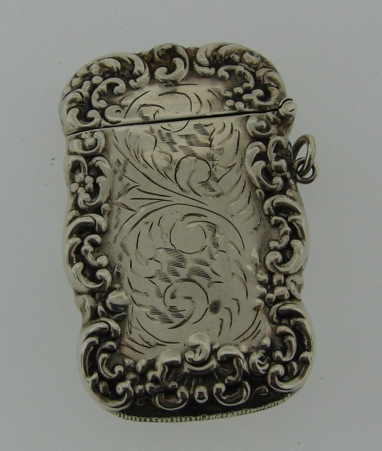 GORGEOUS Sterling Silver Match Case Circa 1900s