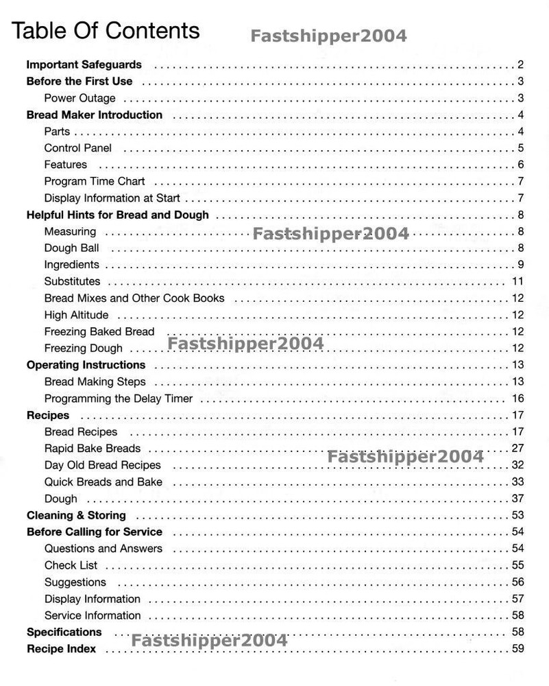 Cooks Essentials Bread Maker Machine Breadmaker Owner's Manual Recipes BM2002B1