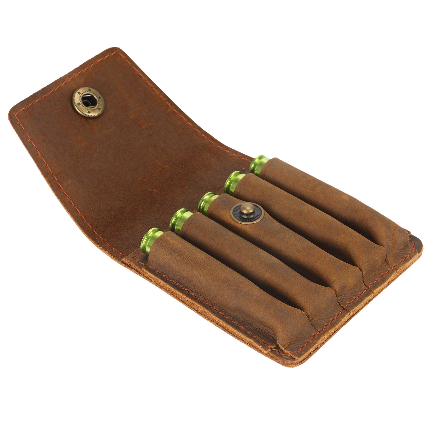 TOURBON Leather Rifle Bullets Ammo Belt Holder Pouch Cartridge Shell Wallet US