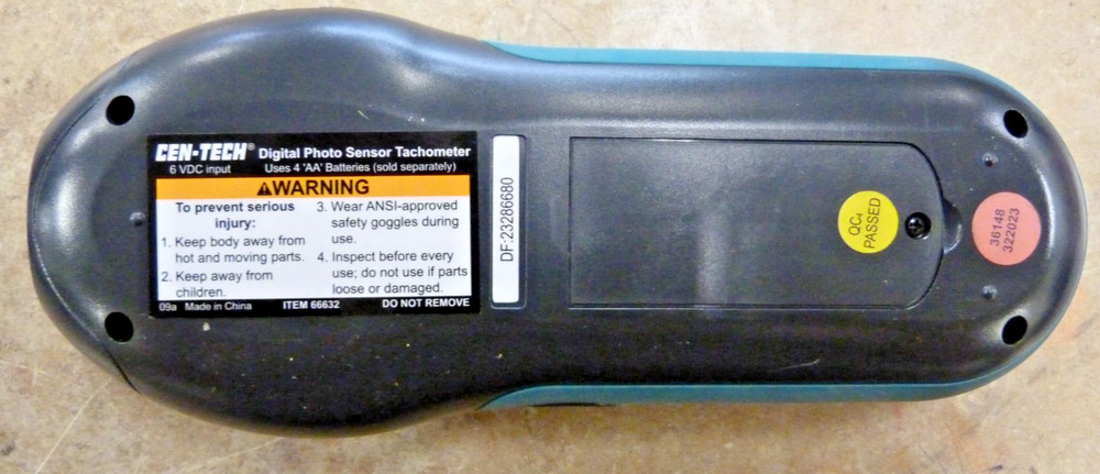 Cen-Tech 66632 Digital Photo Sensor Tachometer