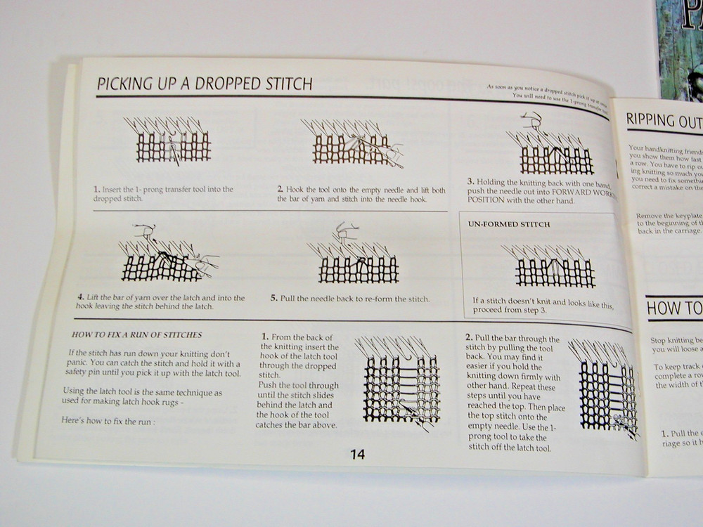 BOND INCREDIBLE SWEATER MACHINE INSTRUCTIONS MANUAL & PATTERN BOOK