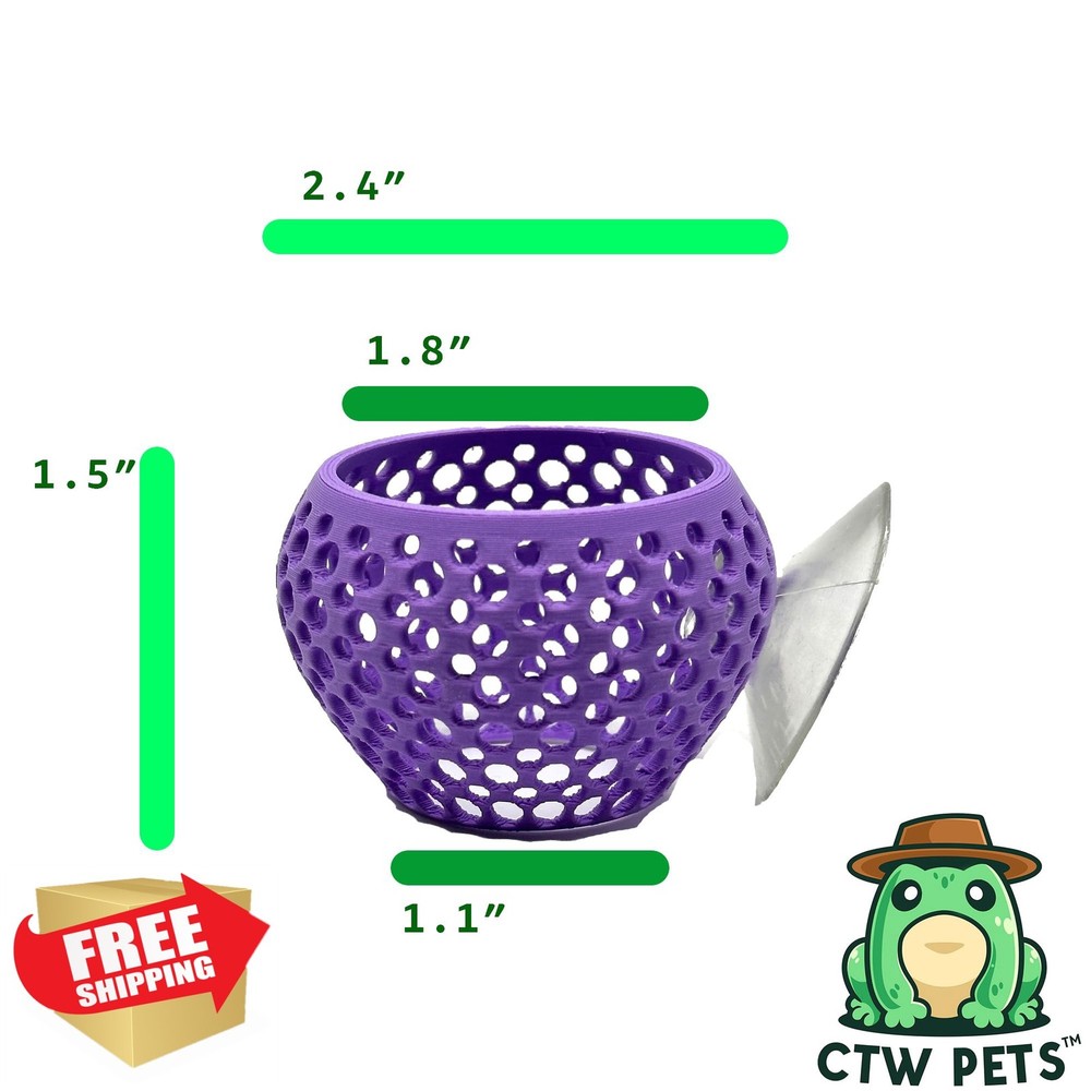 CTWPets Betta Bulb Hide Lavender Bliss Fish Tank Decor