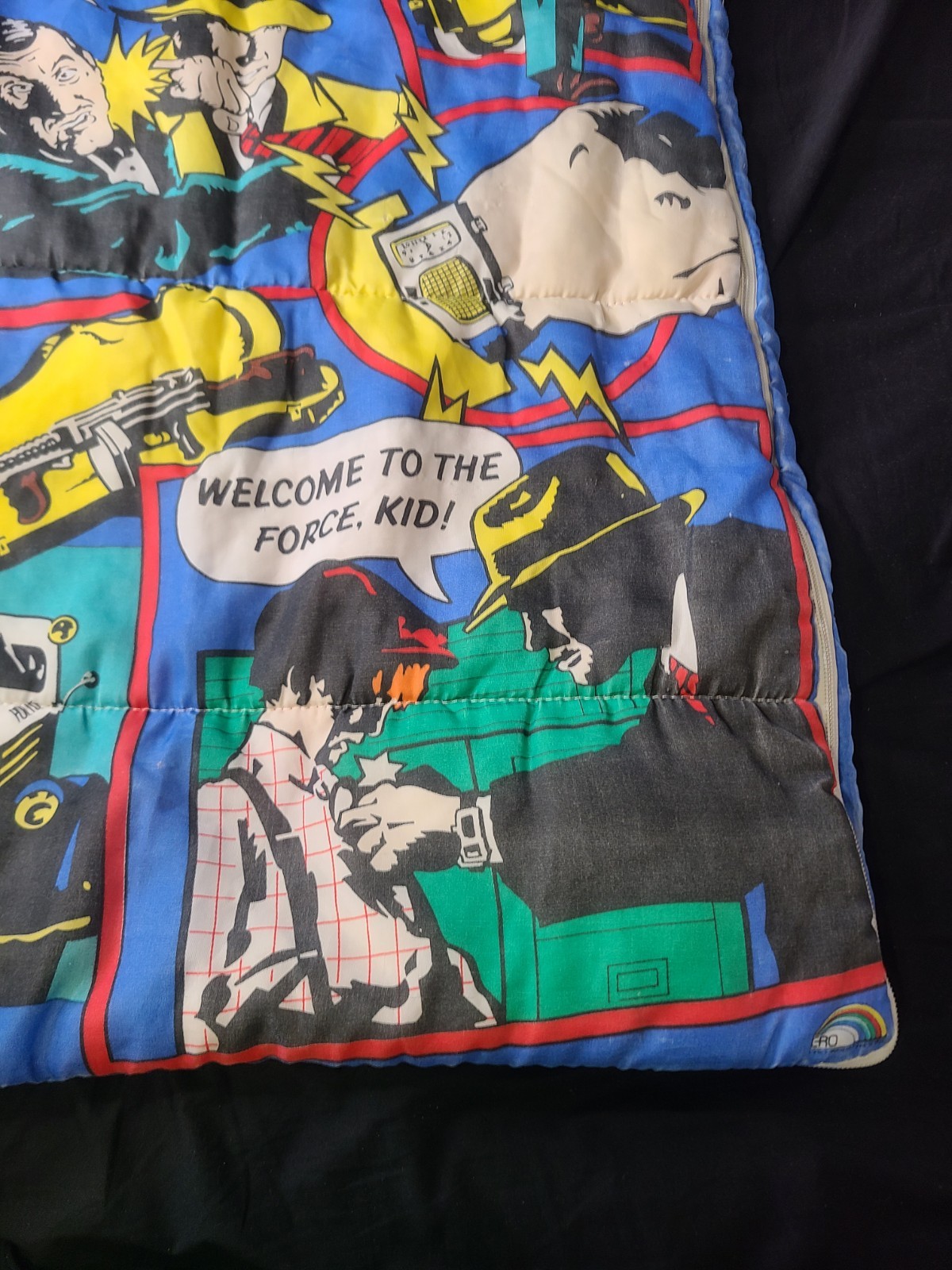 Vintage Disney 90's Made In USA Dick Tracy Movie Youth Kids Sleeping Bag 55x29