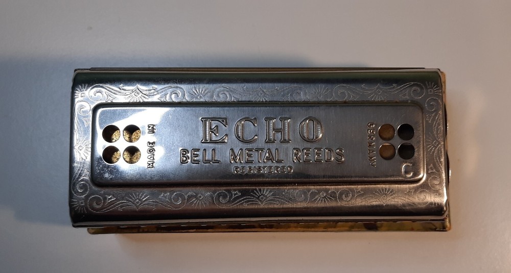 M. Hohner The Echo Harp Double Sided Harmonica Vintage