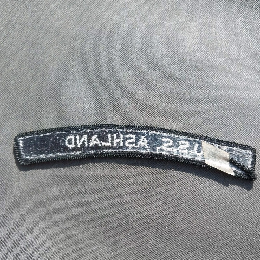 USS Ashland Naval Ship Tab Rocker Ribbon 5" Patch