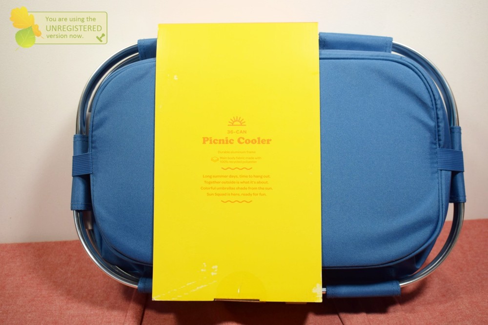 Sun Squad 36 Can Soft Sided Picnic Cooler Blue