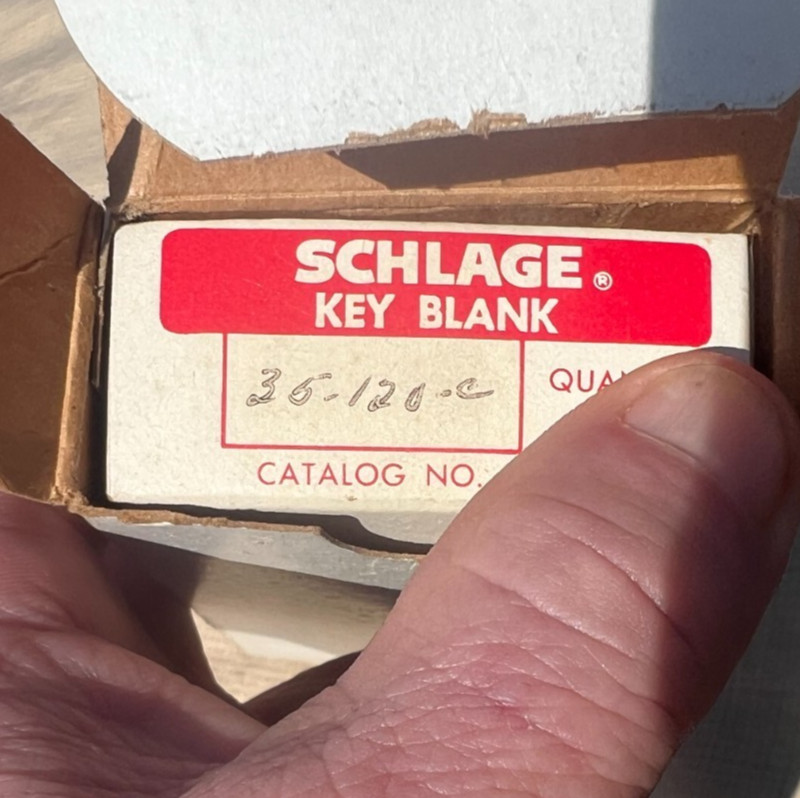Schlage Key Blanks 35-120-C Lot of 8; No Postage Cost