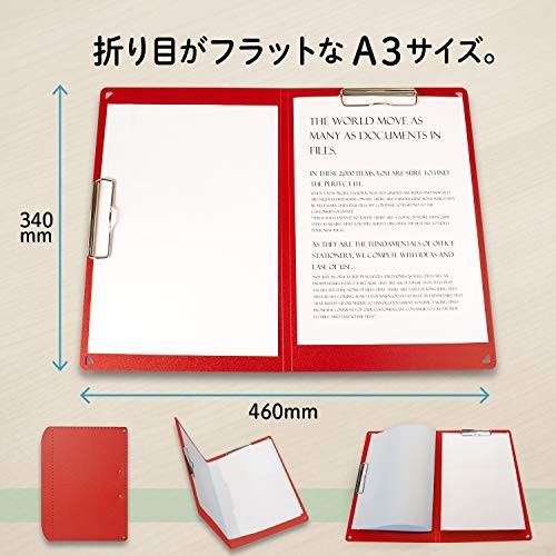 PLUS A3 Clipboard+ Red 83-153 with dedicated strap