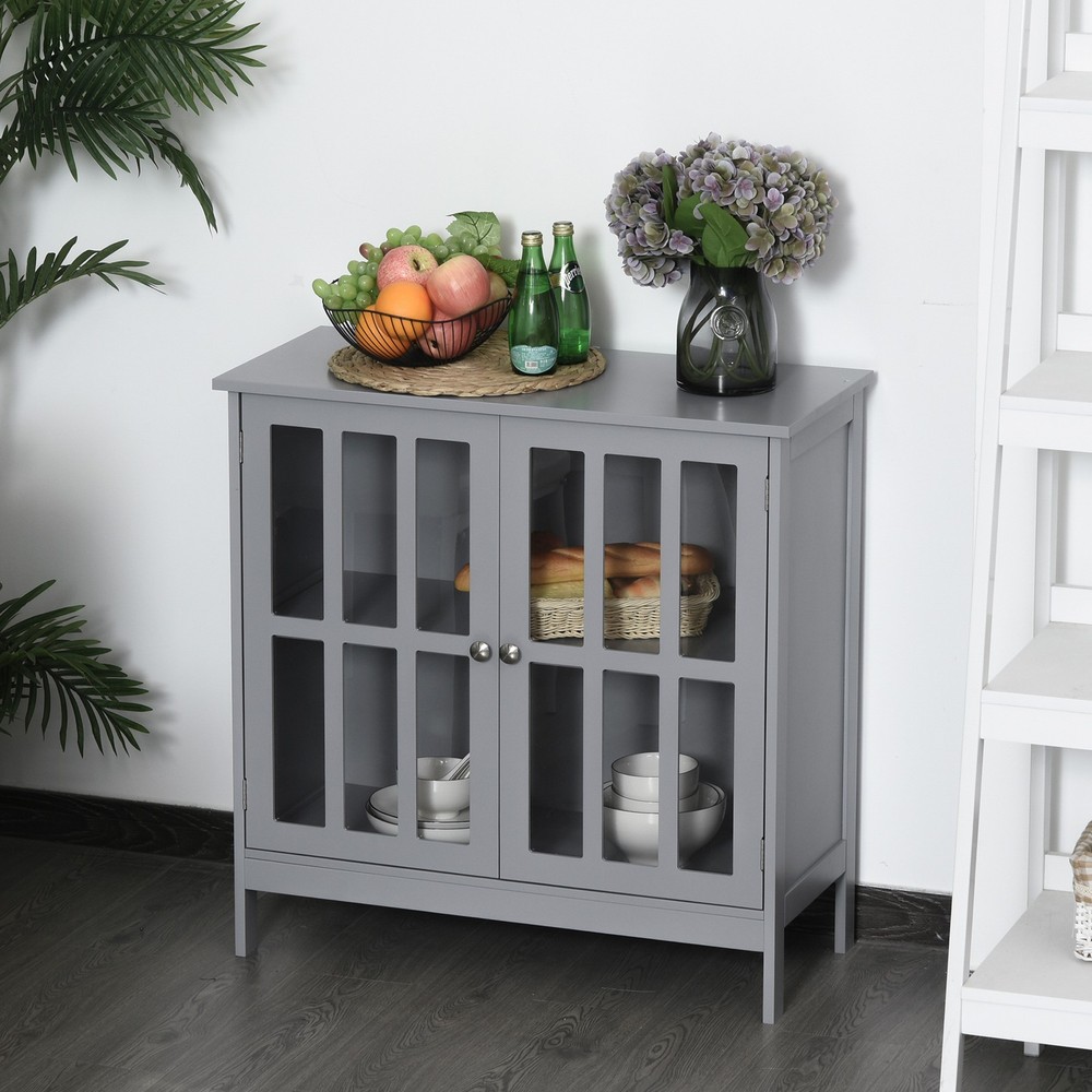 kleankin Sideboard Buffet, Storage Cabinet with 2 Doors, Credenza