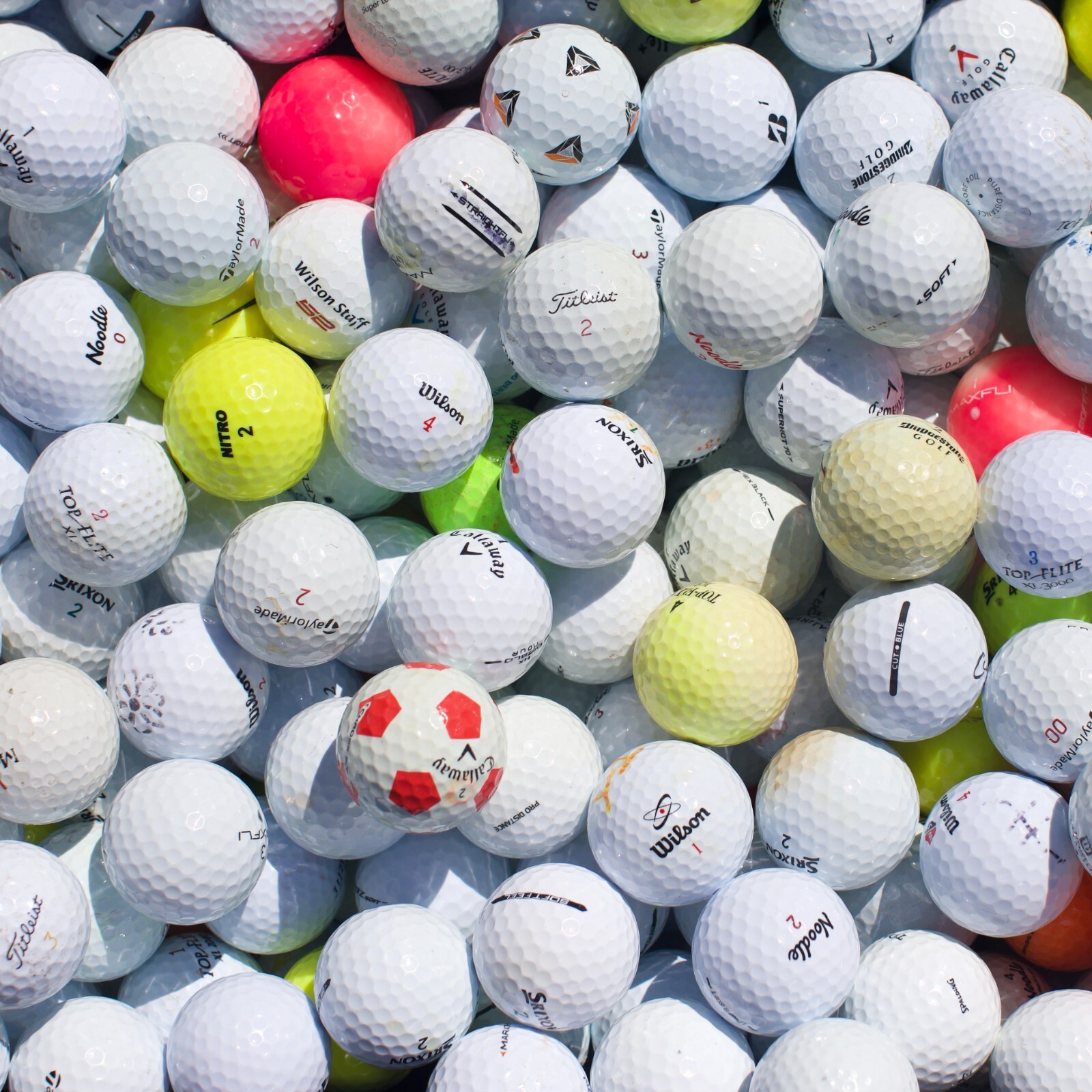 100 Hit-Away / Shag Golf Balls [ Assorted Brands ] - FREE SHIPPING