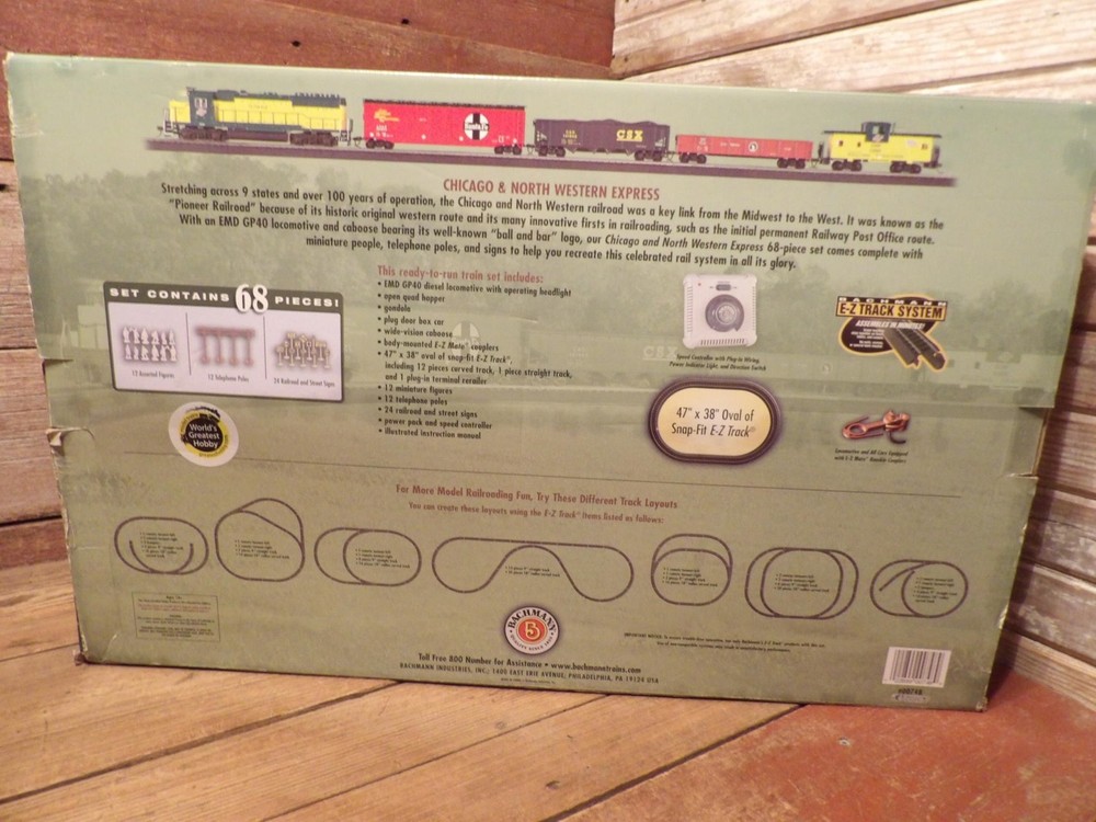 Bachmann HO scale C&NW EXPRESS Train Set New In packaging, Never Opened