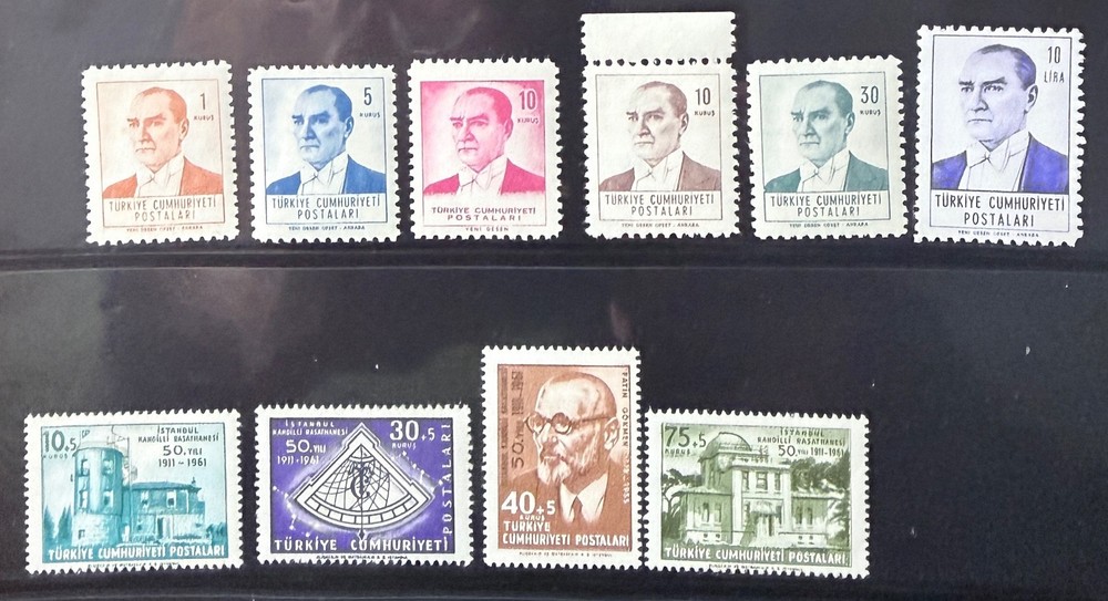 TURKEY 1961 COMPLETE YEAR SET MNH