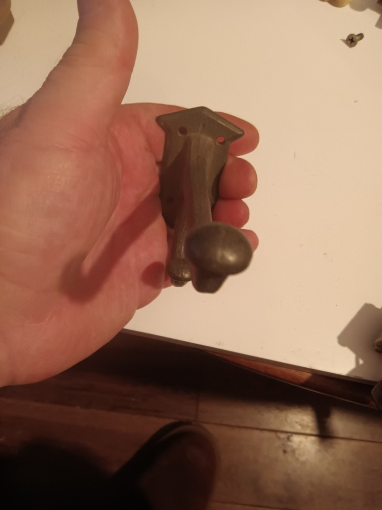 Vintage Solid Brass Coat Hook, Federal Style