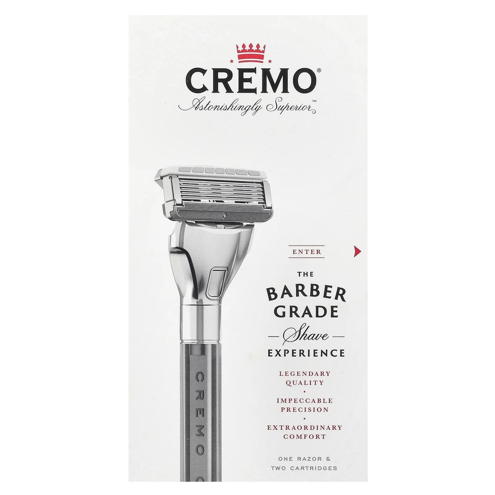 Barber Grade Razor, 1 Razor & 2 Cartridges