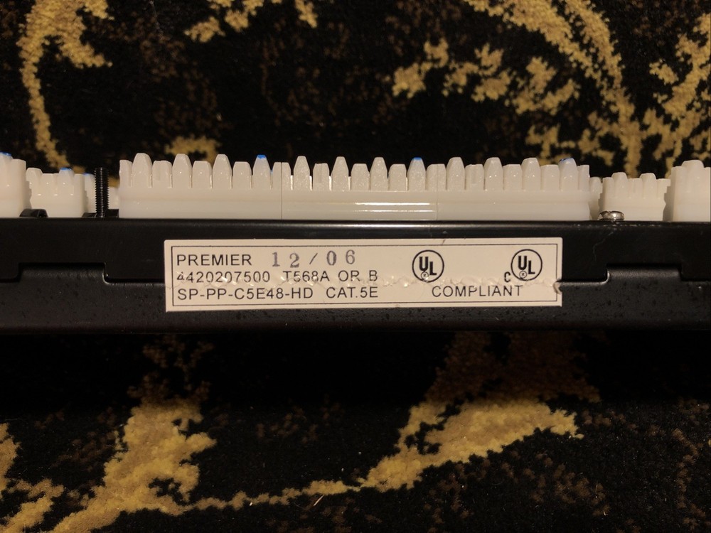 SPRINT (SP-PP-C5E48-HD) 48-Port CAT 5e PATCH PANEL ITEM CODE: 4420207500