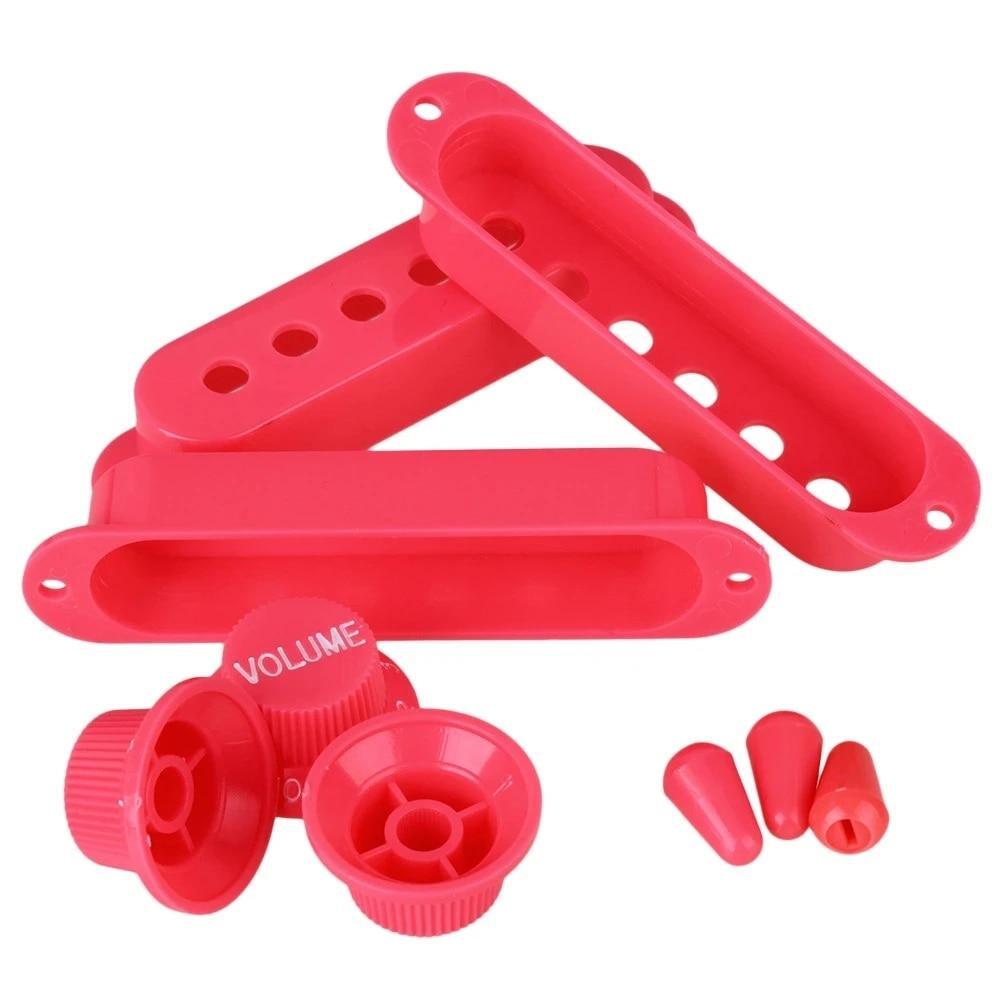 Strat Guitar Pickup Covers Knobs Switch Tip Set For Stratocaster Replacement
