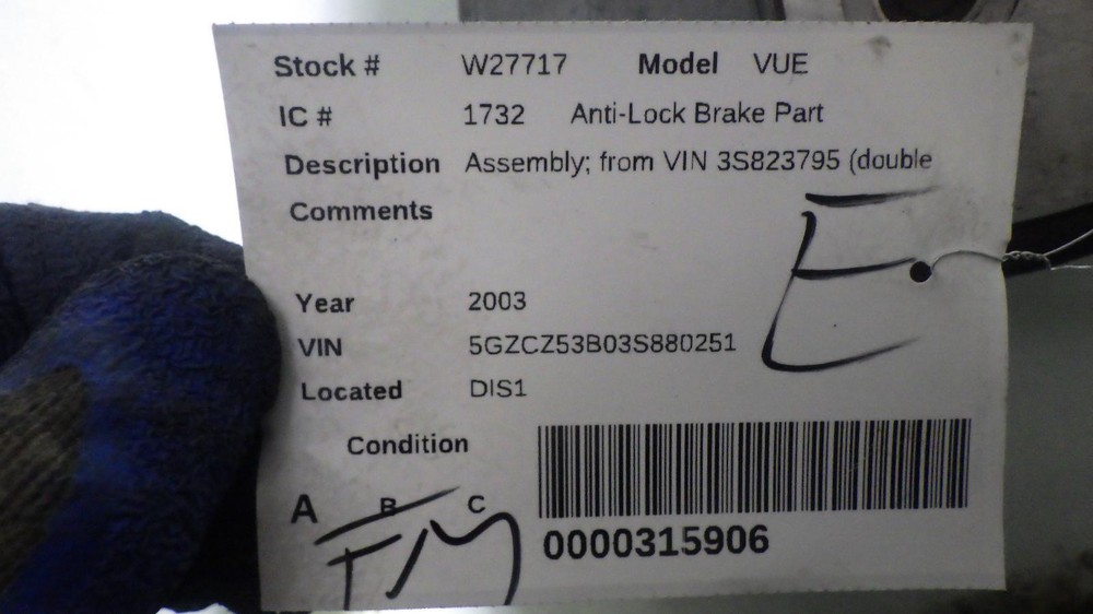03 SATURN VUE Anti-Lock Brake