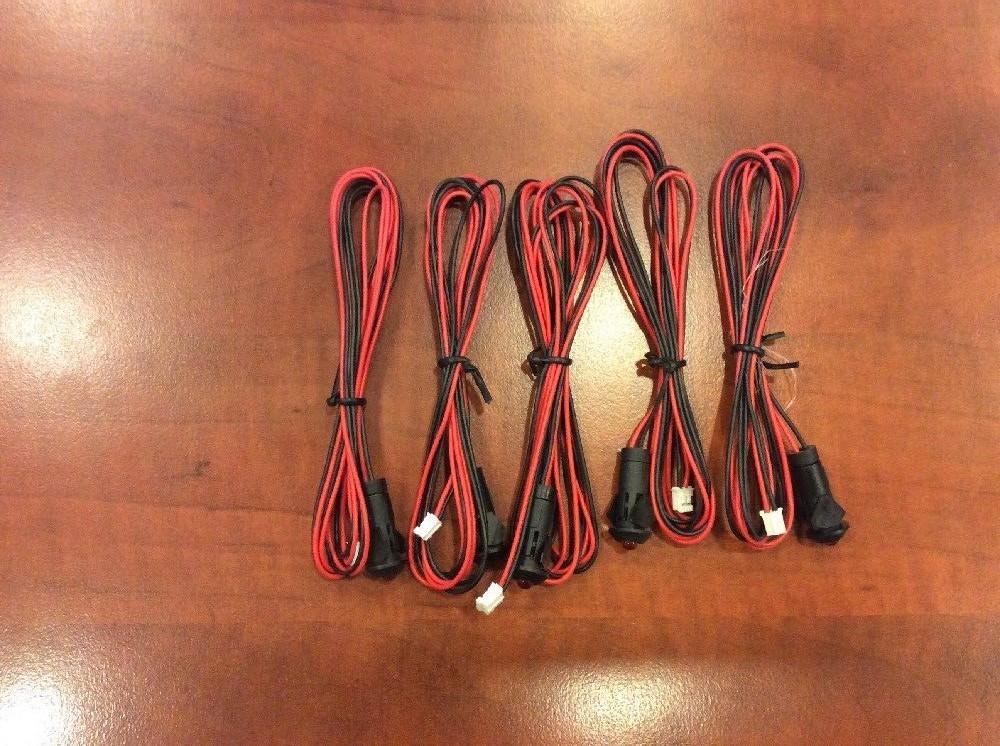 5 Pack - DEI Avital Python Code Directed Crimestopper 2 Pin LED Harness Red LED