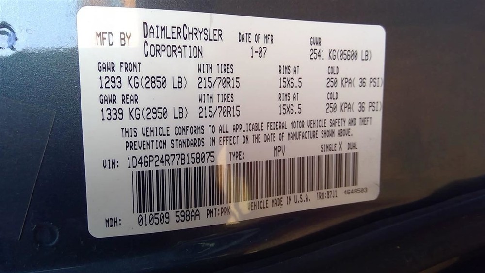Chassis ECM Multifunction Fits 06-07 CARAVAN 277550