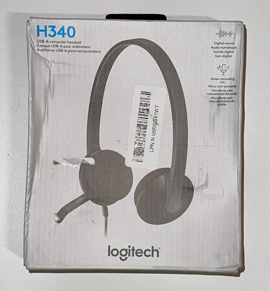 Logitech H340 USB Headset for PC & Mac – Black
