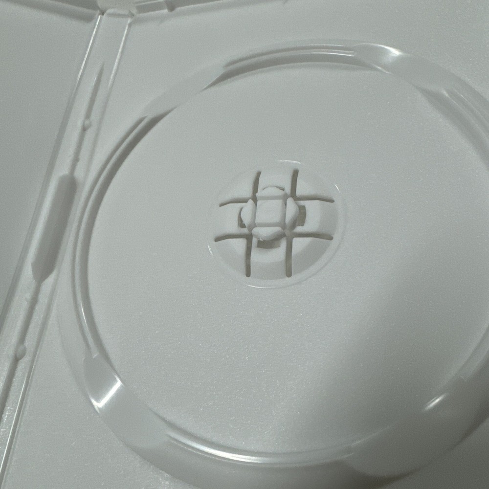 DVD Case Single Disc White Brand New Replacement Super Glossy