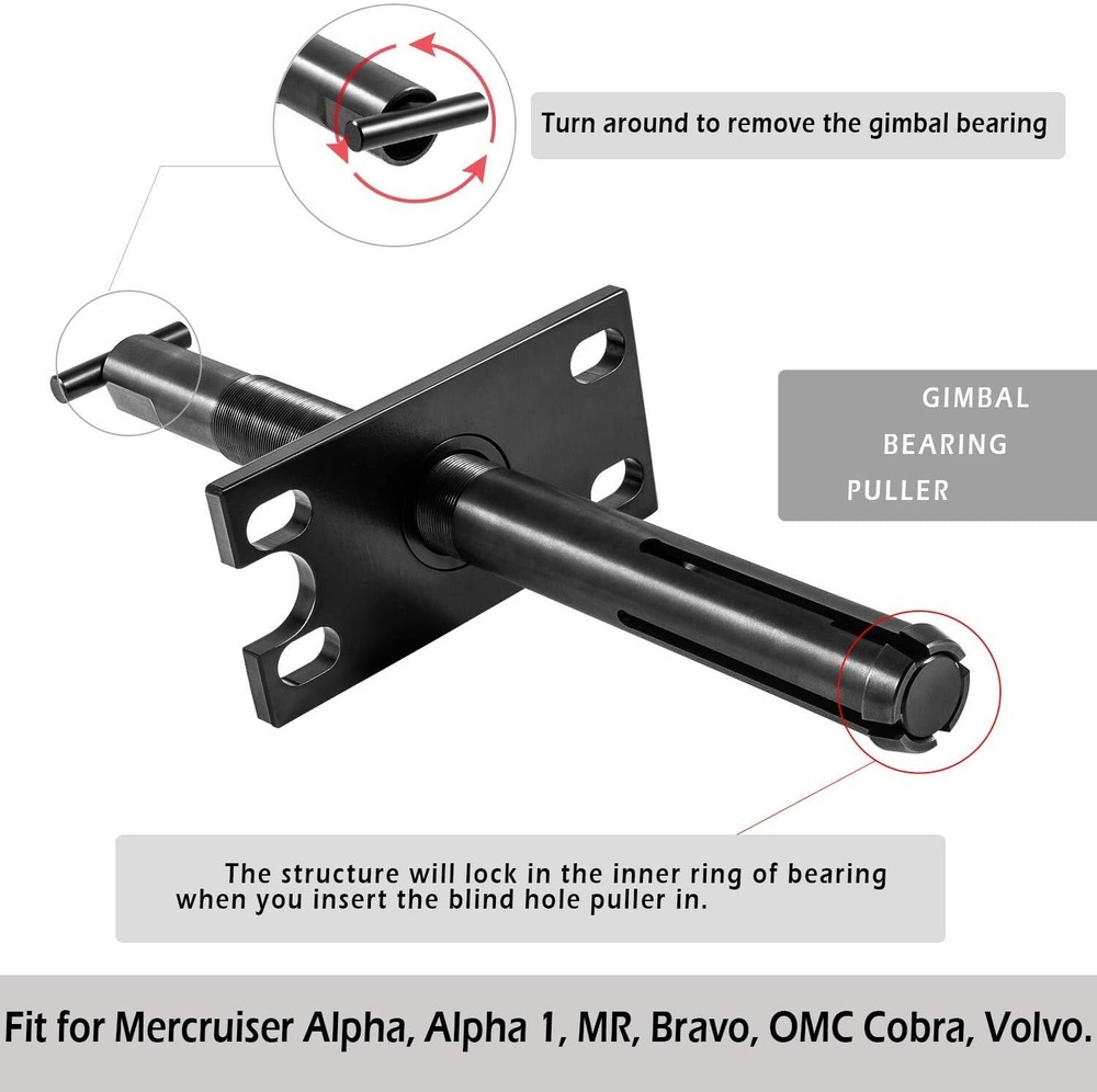 Gimbal Bearing Puller & Alignment Tool For Mercruiser Alpha, Bravo, OMC & Volvo