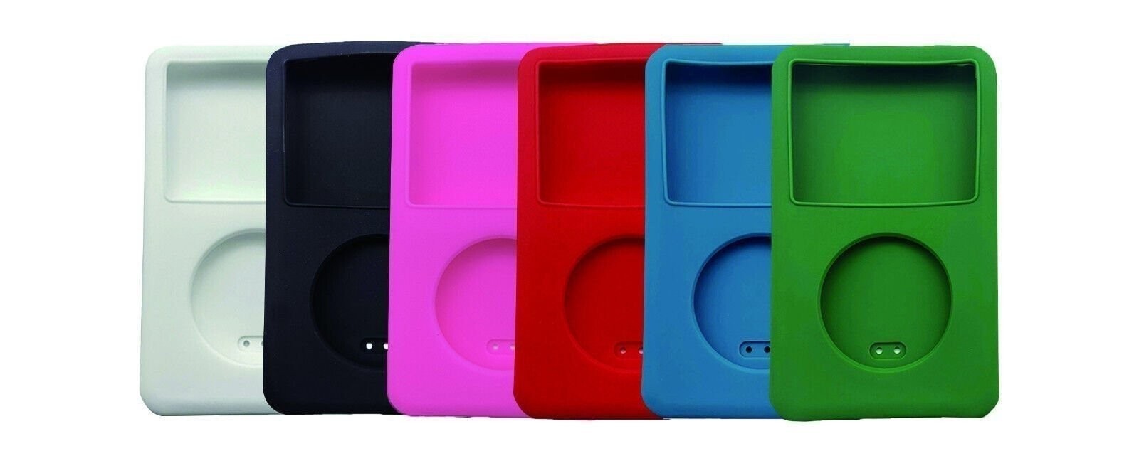 Silicone Case for Apple iPod Classic 5th / 6th / 7th Thin - Solid Colors Black