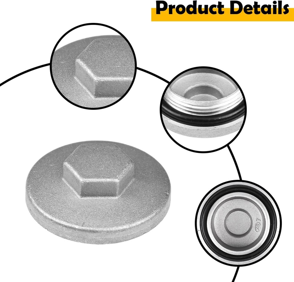 Engine Valve Tappet Adjustment Cover, Front/Rear Differential Gear Case Cap Comp