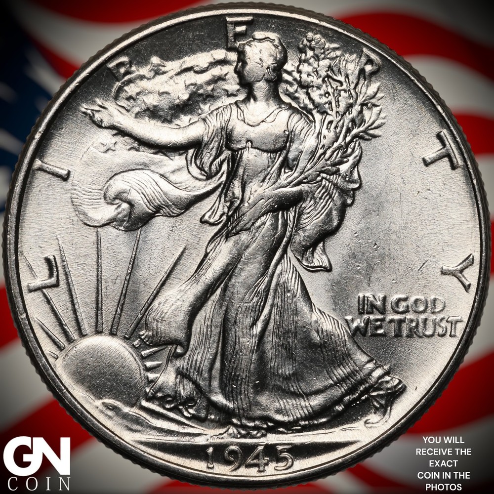 1945 P Walking Liberty Half Dollar B0225