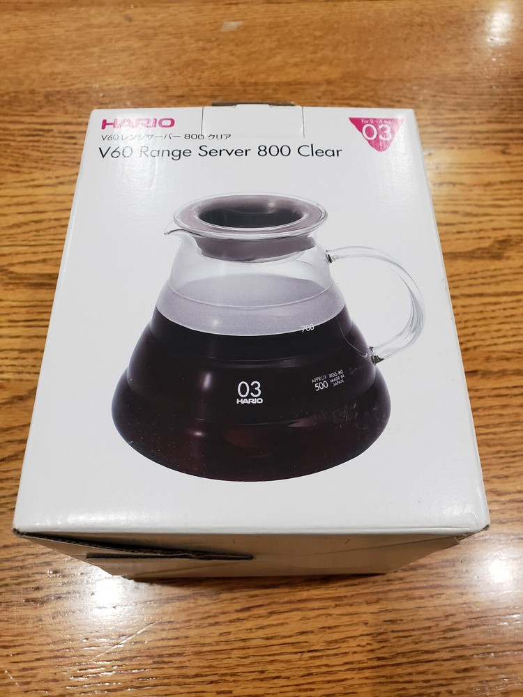 Hario V60 Range Server Glass 800ml ~2-6 Cups XGS-80-EX (Japan)