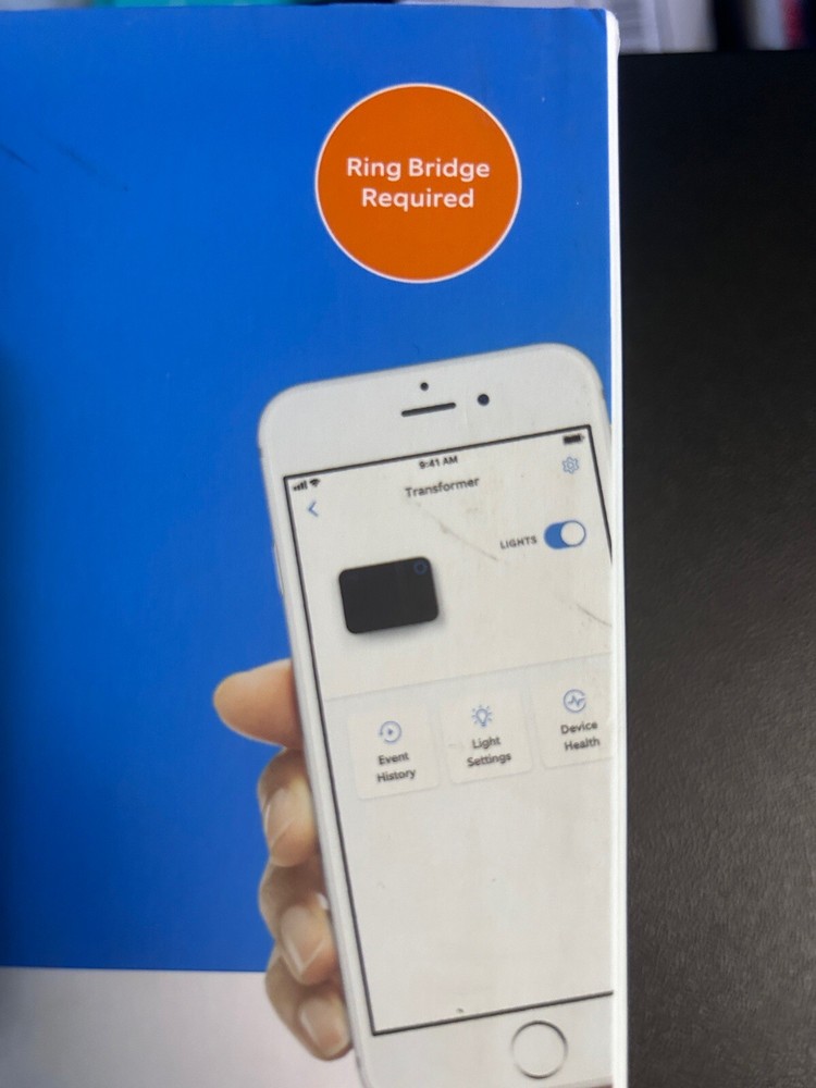 Ring Smart Lighting -Low Voltage Lighting Transformer Black Bridge Required NEW