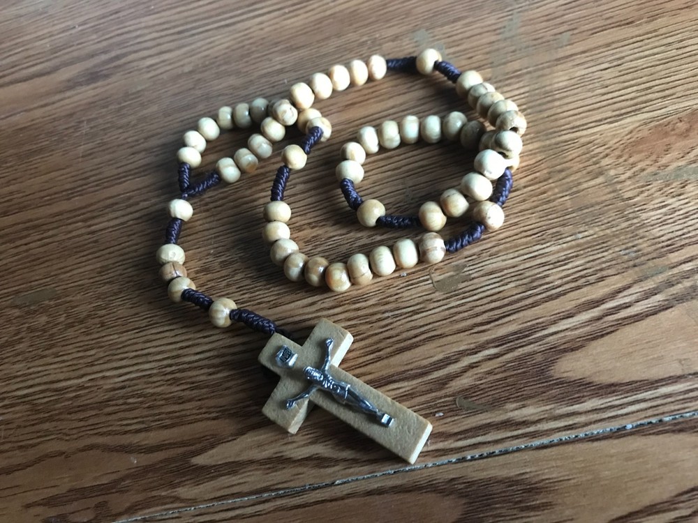 Rosary: Olive Wood Beads & Cross (SPECIAL!)